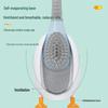 478 Little Duck Wall-Mounted Silicone Toilet Brush - Multifunctional, Punch-Free Cleaning Tool.