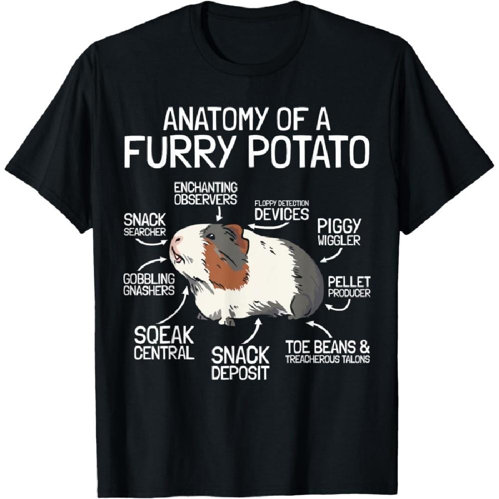 

Anatomy Of A Furry Potato - Guinea Pig T-Shirt S