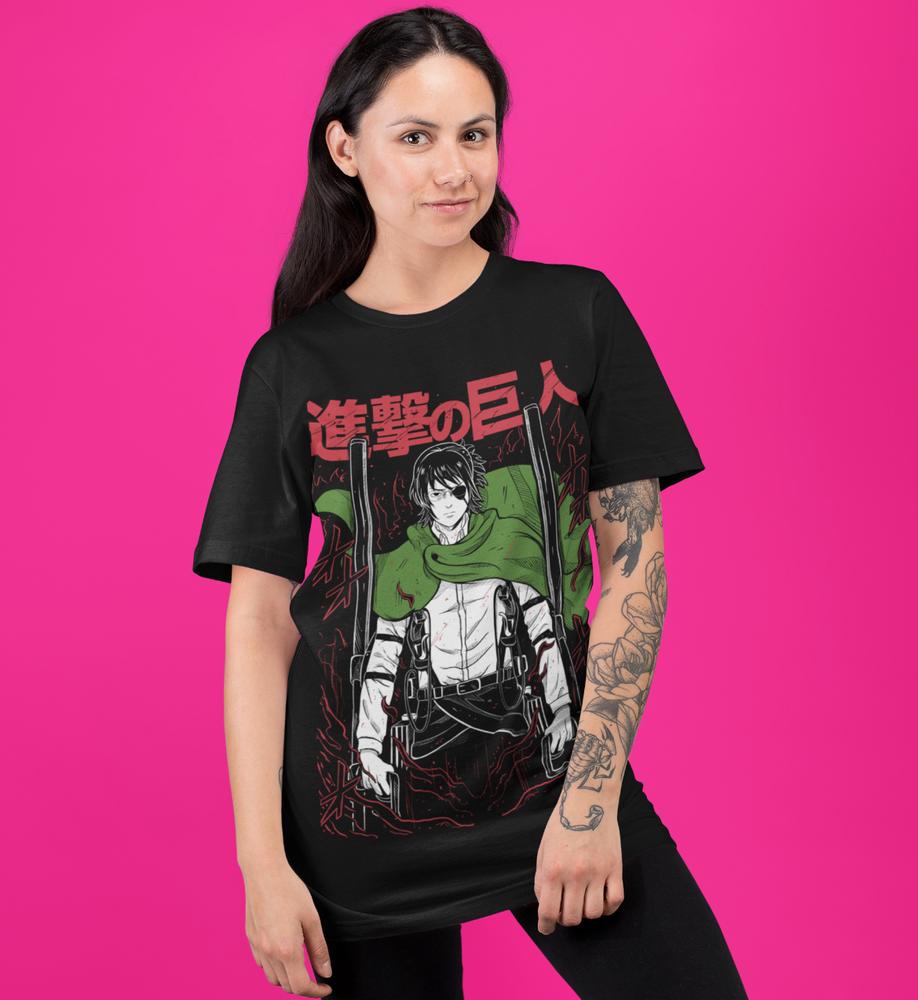 Tričko Hange Zoe Attack on Titan AOT,Anime,Manga Levi Eren 4. série