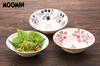Yamaka Shoten Moomin Character Nordic Salad Moomin Valley Bowls of 3 Bowls, Bowls, (Set Designs)