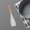 2pcs Silicone Spoonula Heat Resistant Silicone Cooking Spoon Non-Stick Spatula Spoon Kitchen Utensil for Mixing Serving White