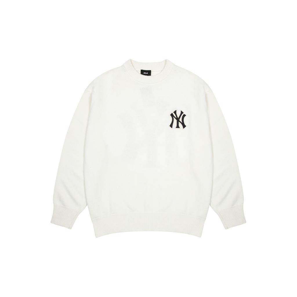 New MLB New York Yankees Sweaters Unisex Cream 3AKPB0126-50CRS
