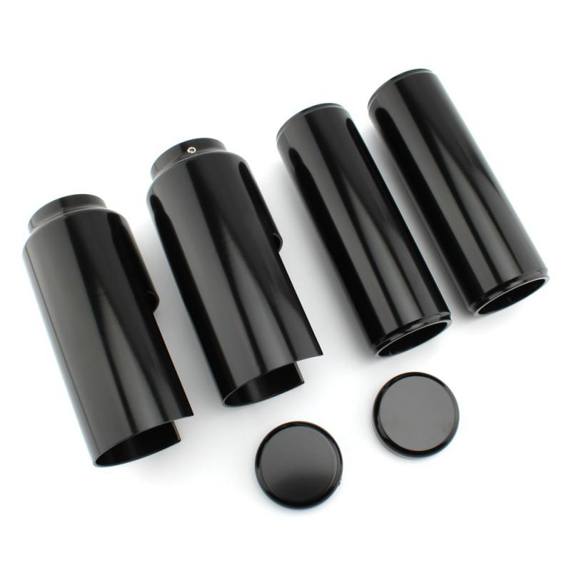 Harley Breakout Fork Slider Cover Black Motorcycle Front Suspension Decorative Shield Upgrade Accessory