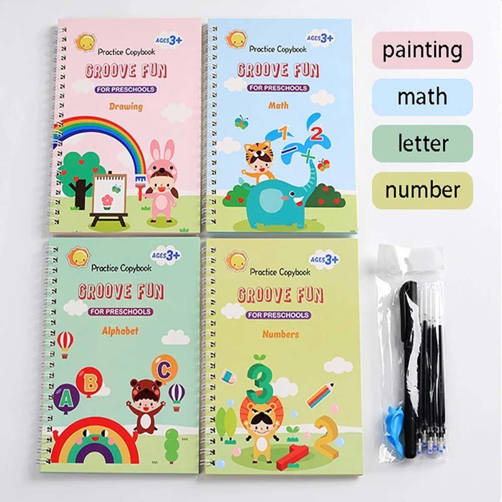 

Free Wiping Magic Copy Book English Calligraphy English Writing Sticker Kids English Copybook