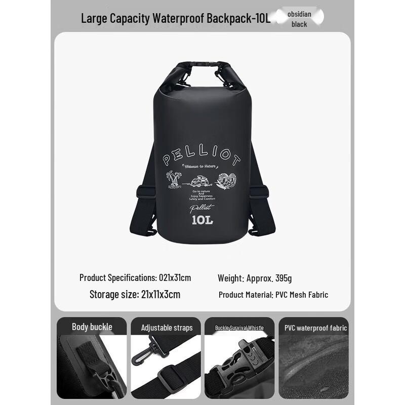 Pelliot Obsidian Black Backpack