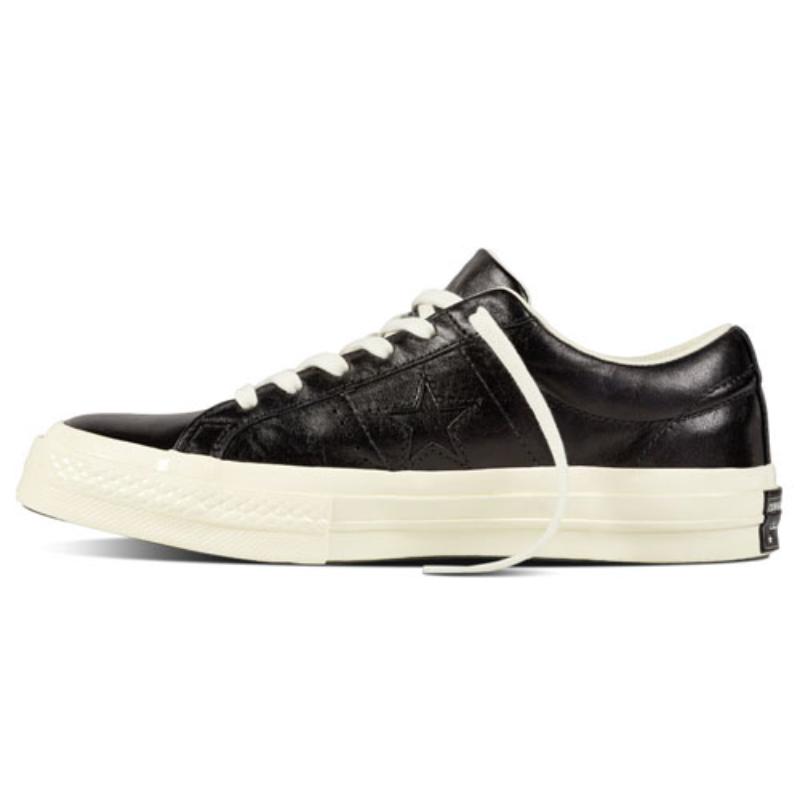 

Converse One Star OX Нескользящие Износостойкие Легкие Низкие Кеды Унисекс Черные 36