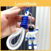 Creative Astronaut Keychain Light-up Sound Plastic Car Key Accessory For Men And Women