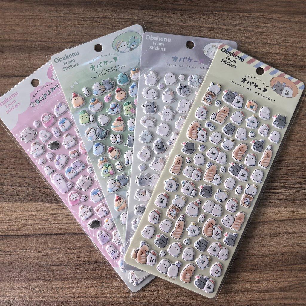 

4 шт. 3D Автентичні Милі Наліпки-Привиди Дитячі Наліпки-Нагороди для Рукоділля Декор Телефону Рюкзака Магазин BulingBulingStickers