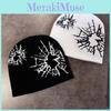 Fashion Beanie Knit With Print Design For Daily Outdoor Cold Climate Use