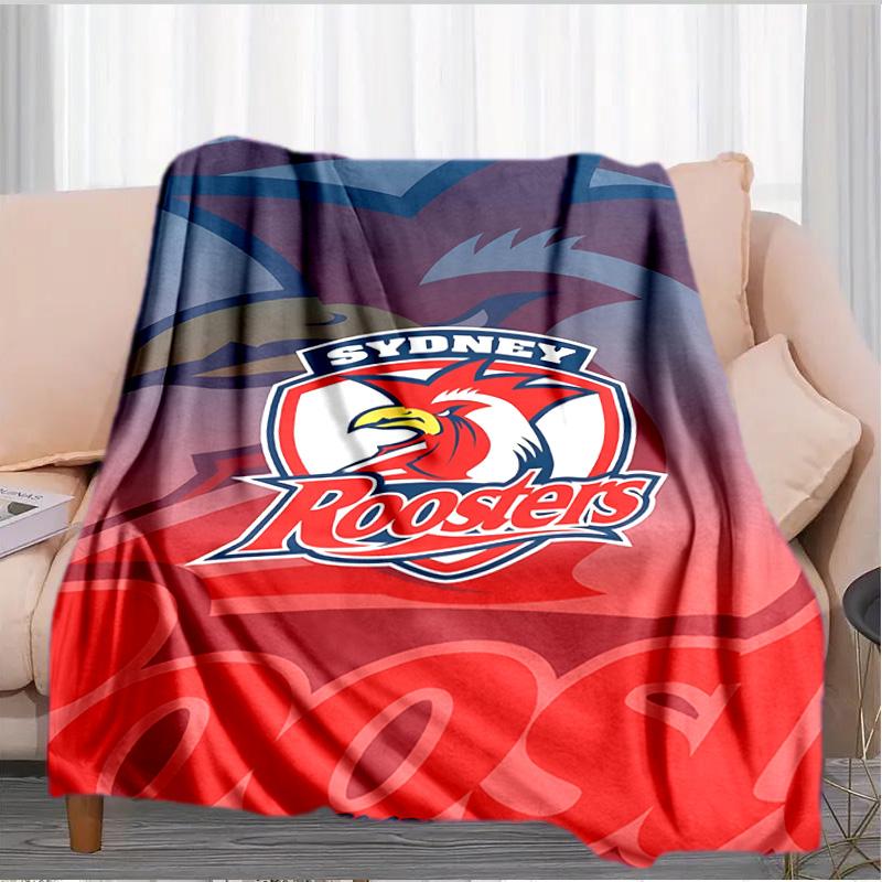 Sydney Roosters Team Spirit Blanket Suitable for Sofas, Beds, Offices, And Camping - Perfect Gift for Halloween Christmas