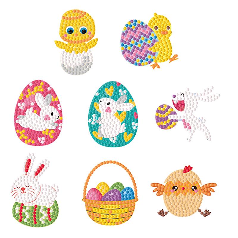 Easter Cartoon DIY Diamond Painting Stickers - Decorative Handmade Craft Kit