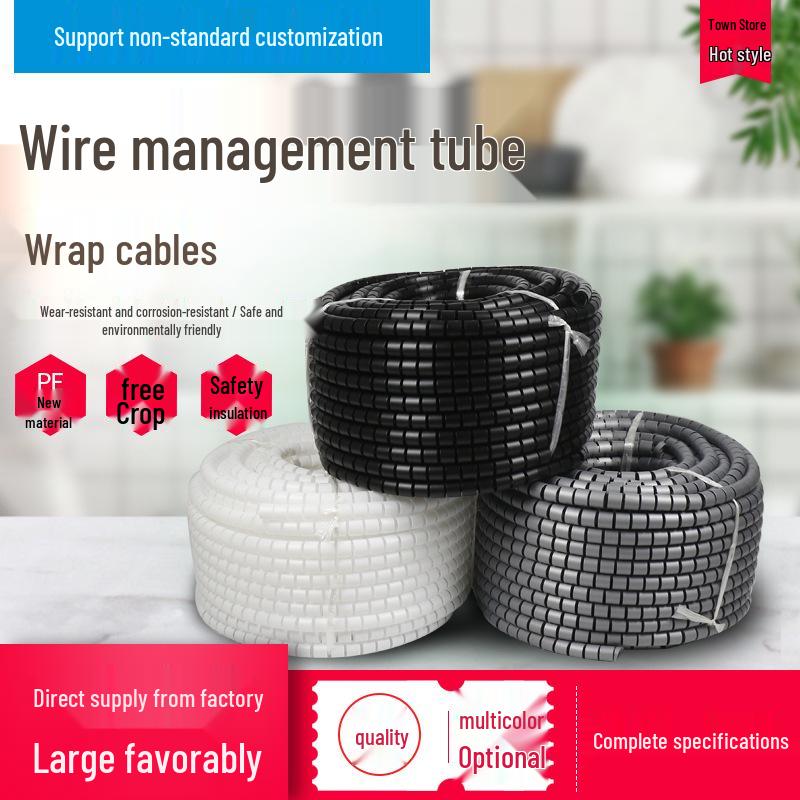 Wire Loom Tubing Cable Management and Organizer - Protective Sleeve for Computers and Cars