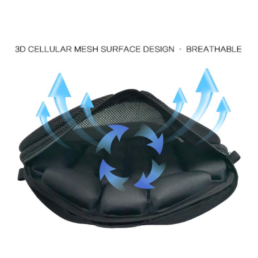1Set Motorcycle Seat Cushion Pressure Release Comfortable Seat Cushion Inflatable Air Cushion Cooling Buck Seat Cushion with Cushion Cover