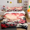 "Crimson Waves of Dreams" Bedding Sets Duvet Covers Pillowcases(1* Duvet Cover 2* Pillowcases Without Duvet Insert)
