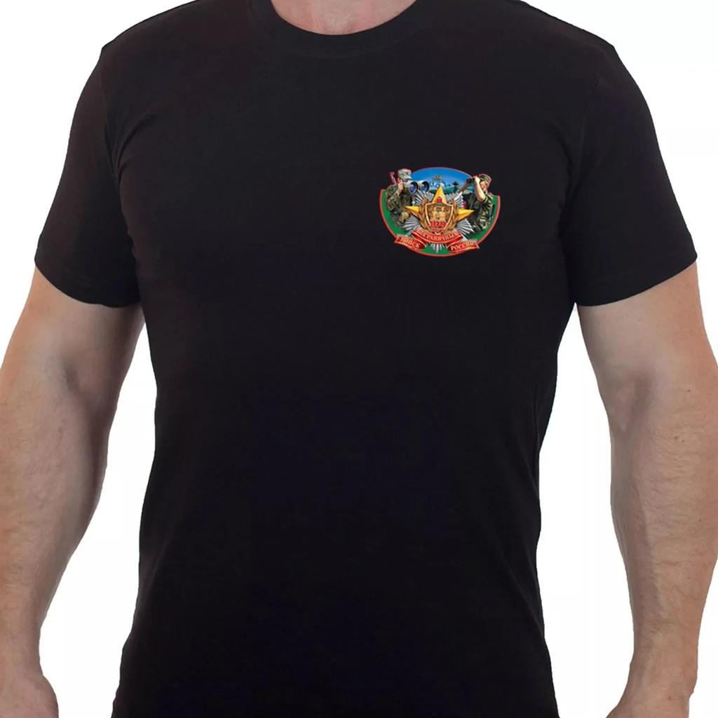 Russian Border Guards 100th Anniversary TShirt 100 Cotton ONeck Short Sleeve Summer Casual Mens Tshirt Streetwear