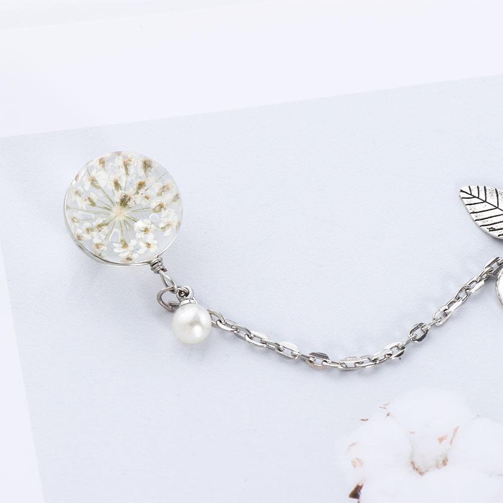 Page Holder Feather Bookmark Crystal Pendant Dried Flower Flower Specimens Metal Book Mark Bookmark
