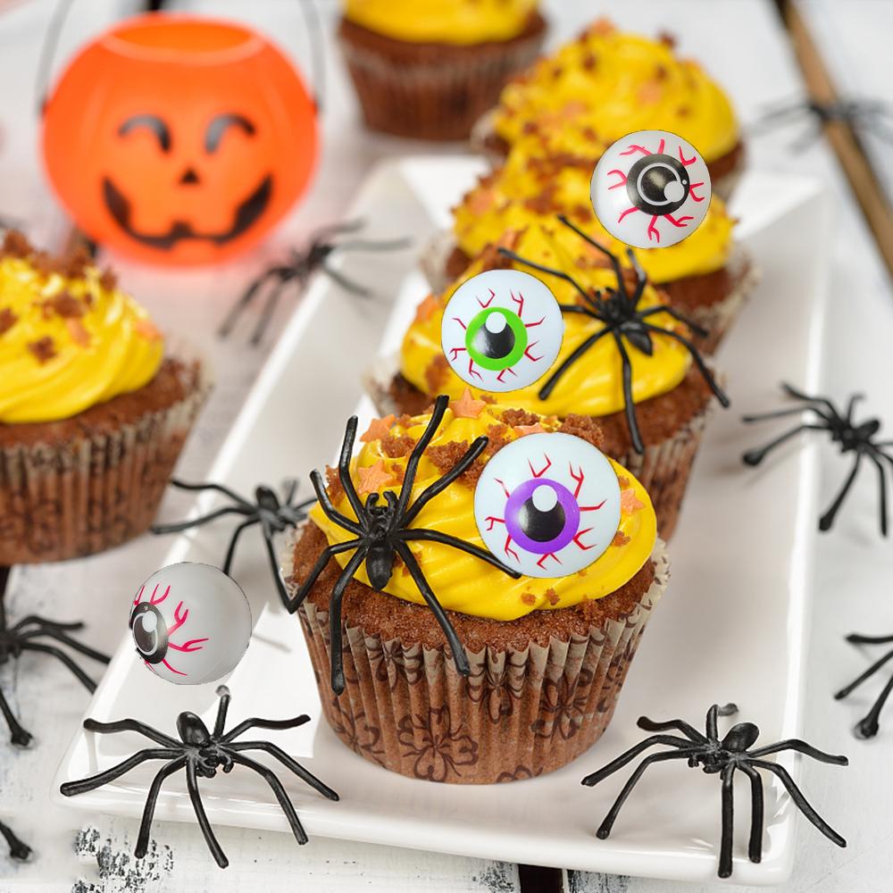 12Pcs Halloween Eyeballs Artificial Horror Scary Eye Balls Kids Trick Or Treat Prank Terror Props Halloween Decoration