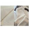 Women's High-Waist Gray Woolen Wide-Leg Pants - Fleece-Lined for Autumn/Winter, Thickened Drape, Narrow Straight-Leg Design