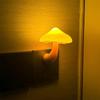 LED Mushroom Night Light: Inductive Sensor, Light-Controlled, Plug-In, Ins Style, Ideal for Bedroom Ambiance.