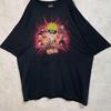 [USED] Vintage 2000s Naruto Gaara Short Sleeve Shirt, Anime, Manga, Black (5)