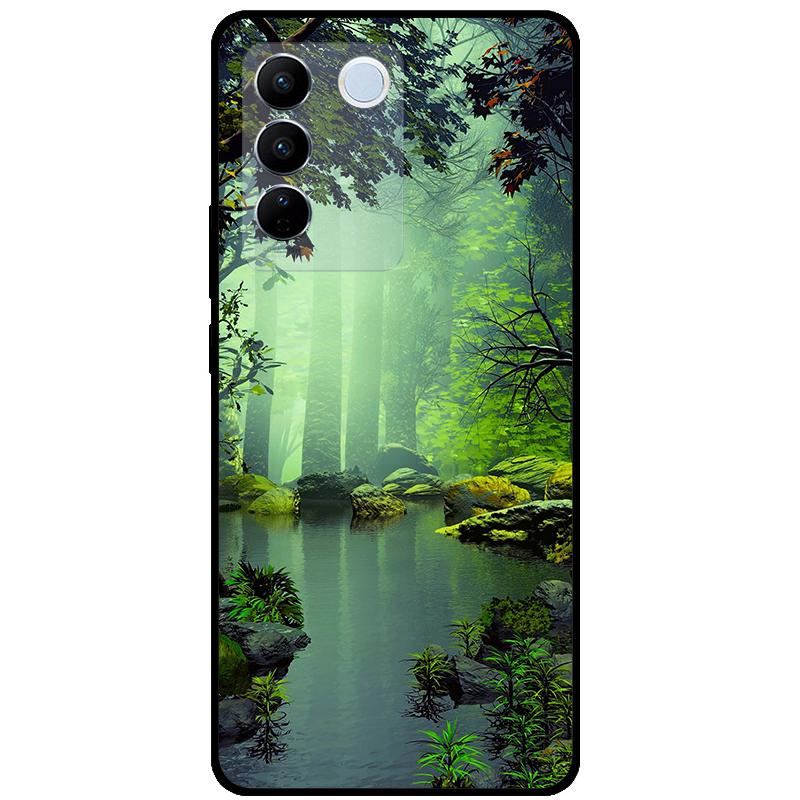 For Vivo V27E V2237 V27 Pro V2230 V 27 Case TPU Soft Silicone Marble Cat Shockproof Cases For Vivo V27 5G V27Pro Bag Funda Cover