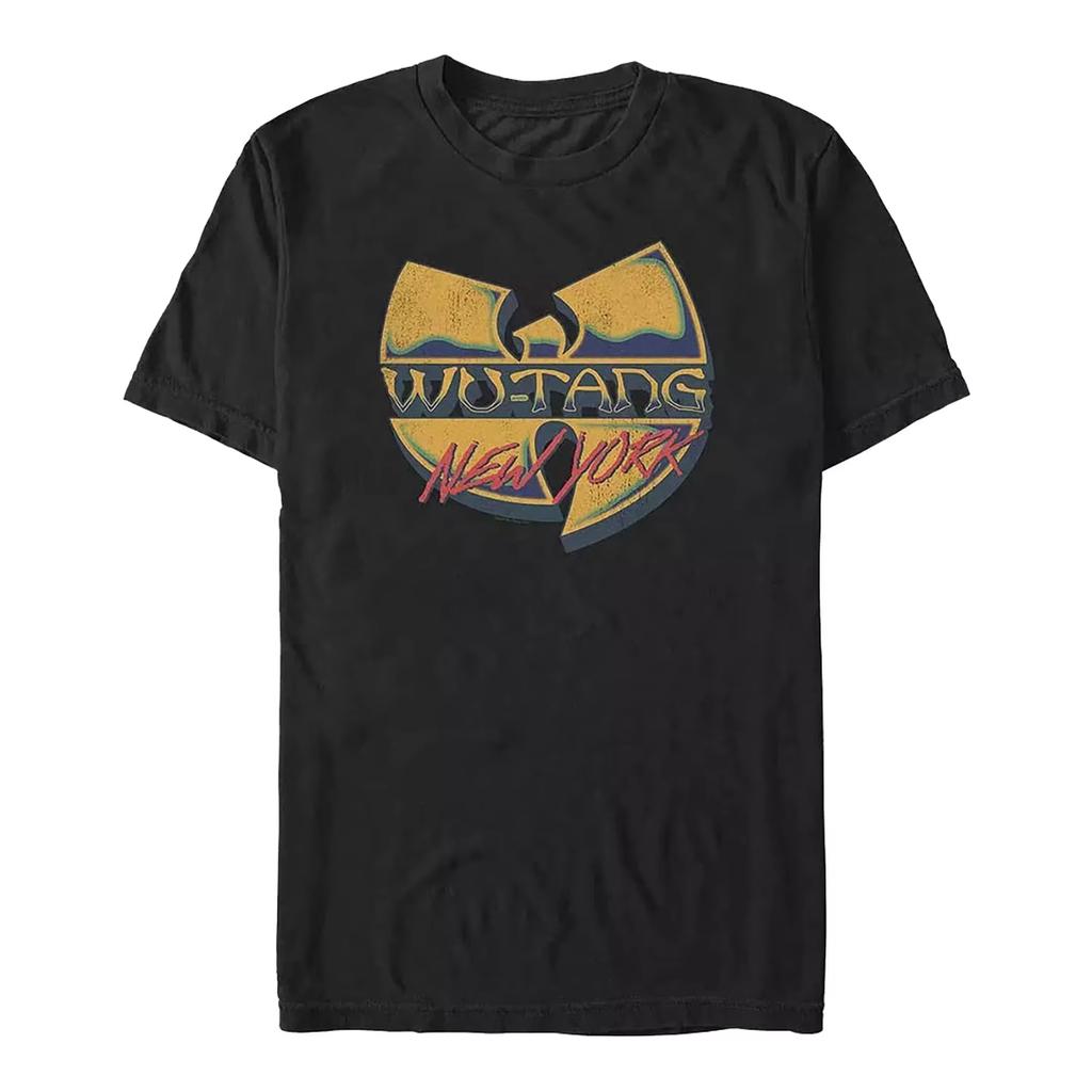 Retro Wu Tang Clan Iconic Logo Graphic Tee 90s Hip Hop Streetwear Casual Unisex Short Sleeve Top