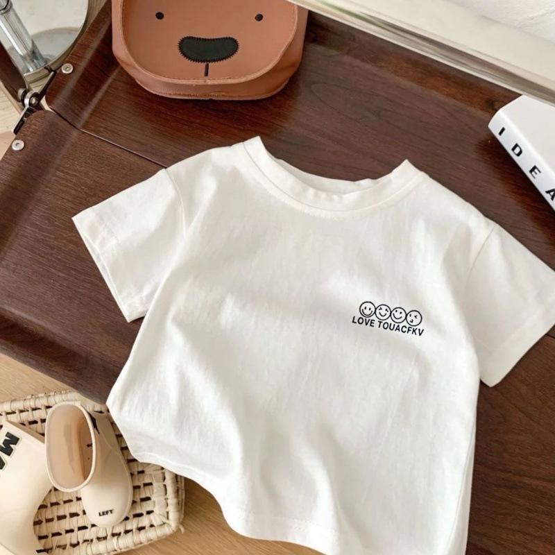 Boys  and Girls  2026 Summer Short-Sleeve T-shirt for Toddlers and Kids