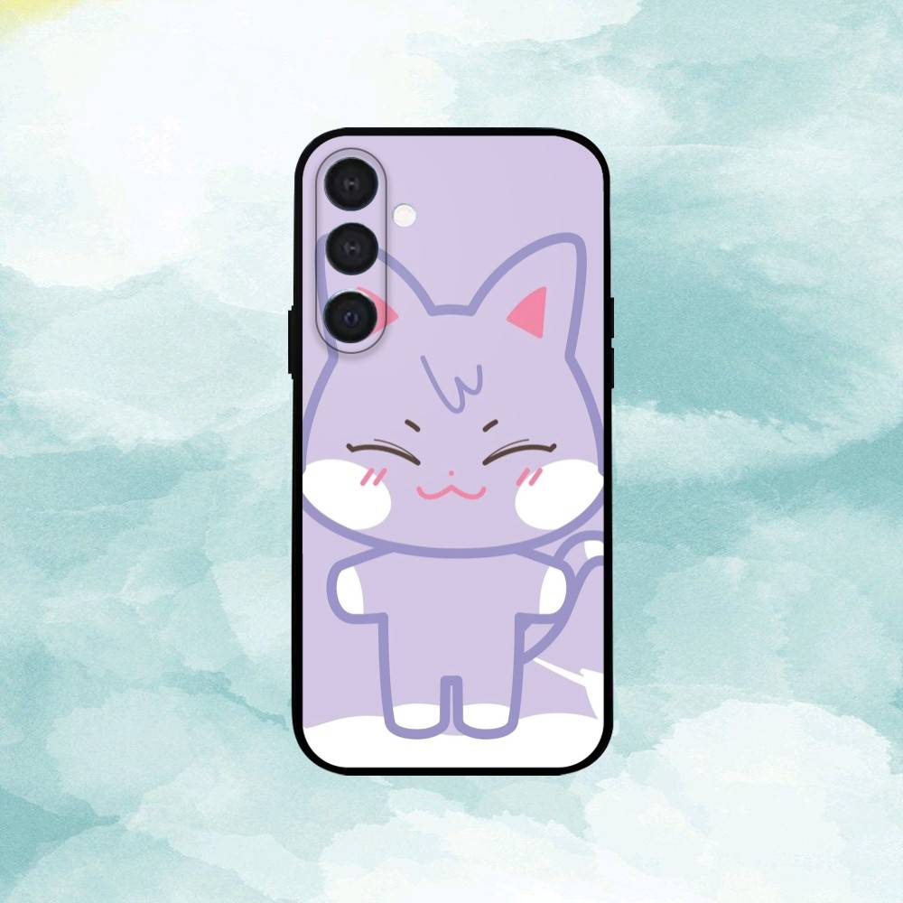 Cute A-ANITEEZ Phone Case For Samsung Galaxy A73,A72,A71,A70,A53,A52,A51,Others Soft Black Cover