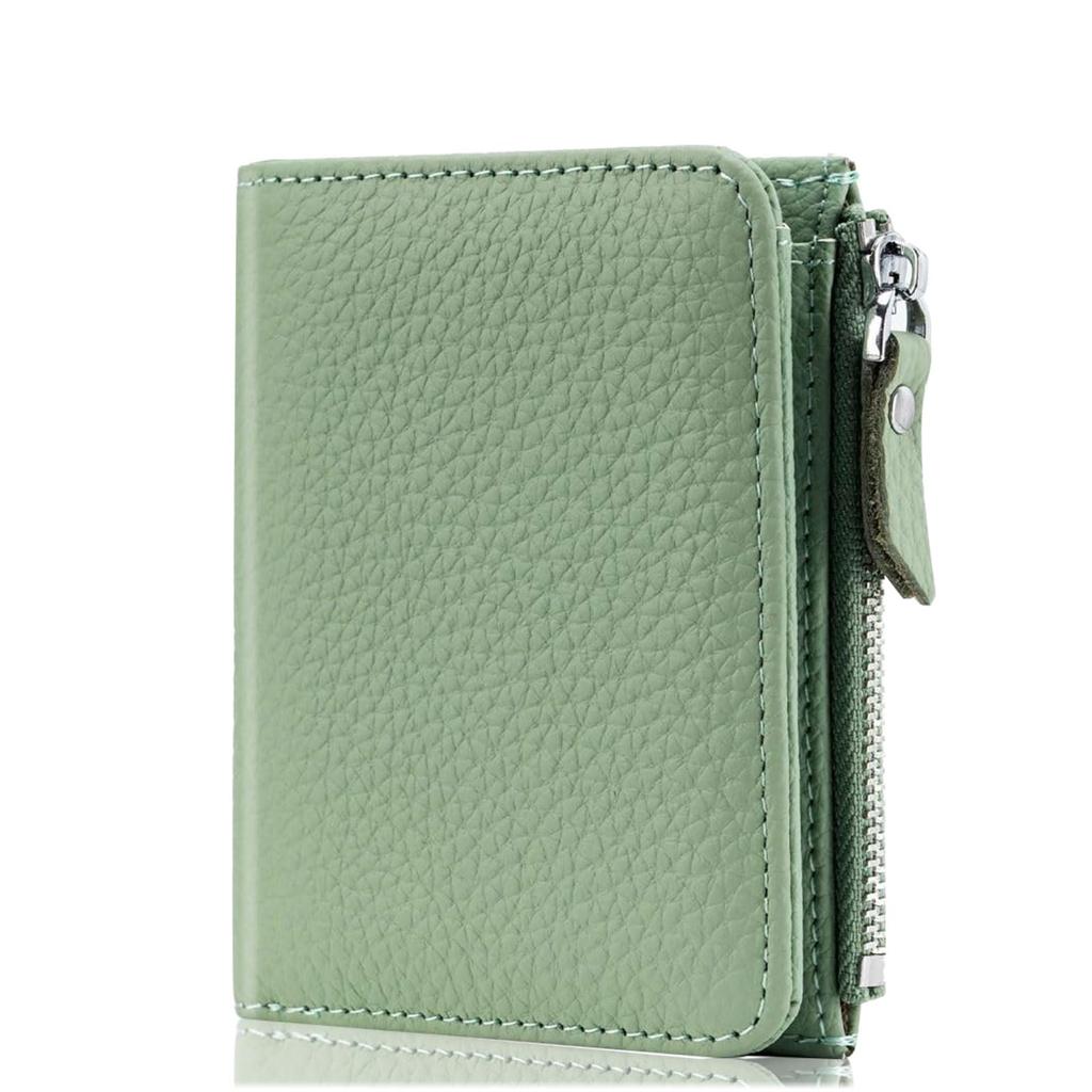 Noaivoky Women's Bifold Wallet, Compact Mini Wallet, Slim Design, Popular Mini Wallet with Zipper, Coin Purse, Stylish Card Case, Large Capacity,