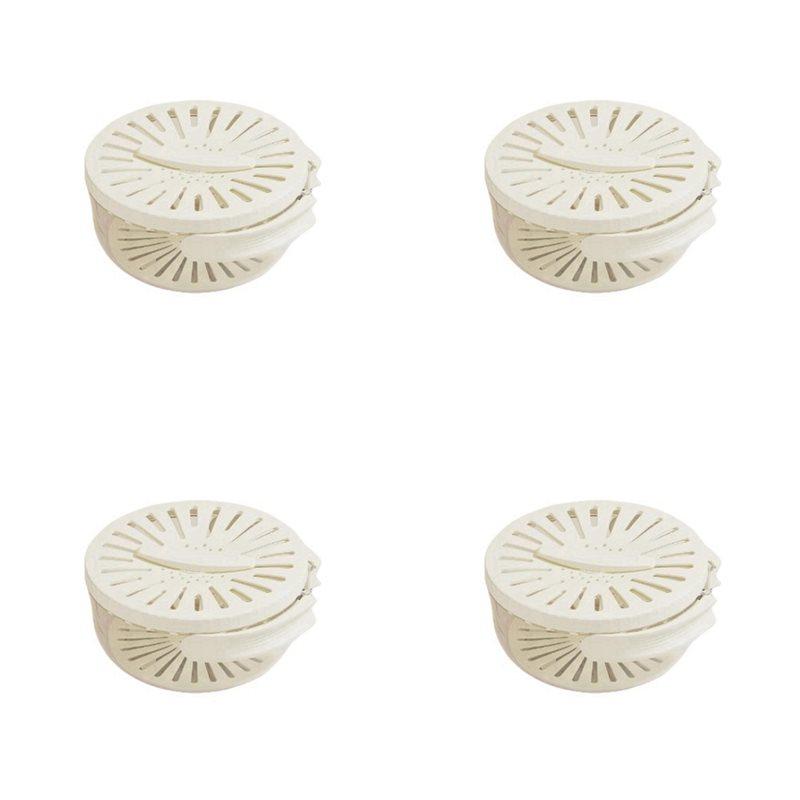 ABBP-Fruit And Vegetable Washing Bowl, Detachable Design,Draining Bowl, Colander Strainer Bowl With Foldable Handles,4PCS,A