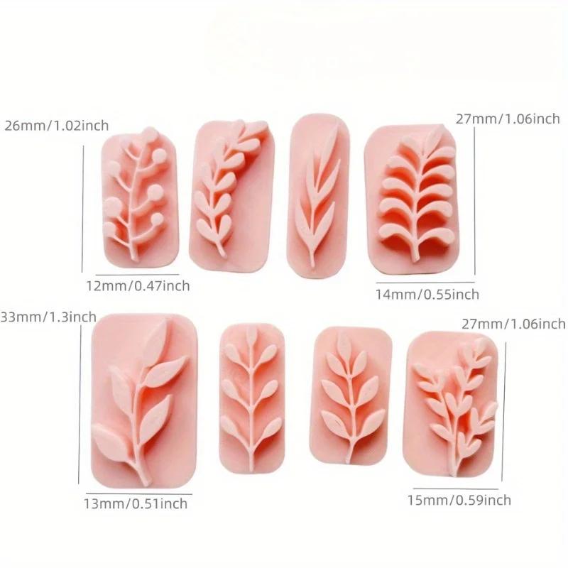 8pcs Soft Clay High Precision Molds for Handmade Gifts, Hairpins, Accessories,Pendants,DIY Creative Decorative Earrings.