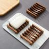 Wooden Soap Dish for Shower Bathroom, Self-Draining Design Keeps Soap Dry Clean, Elegant Bamboo Bath Organizer