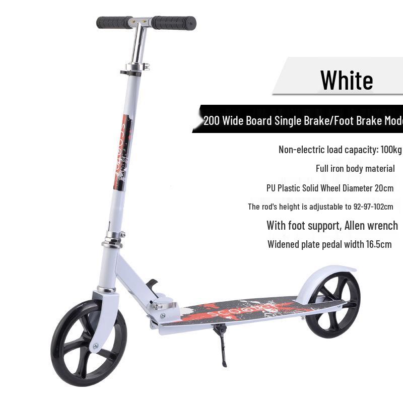 Faltbarer City-Roller: Großes Rad für Teenager & Erwachsene