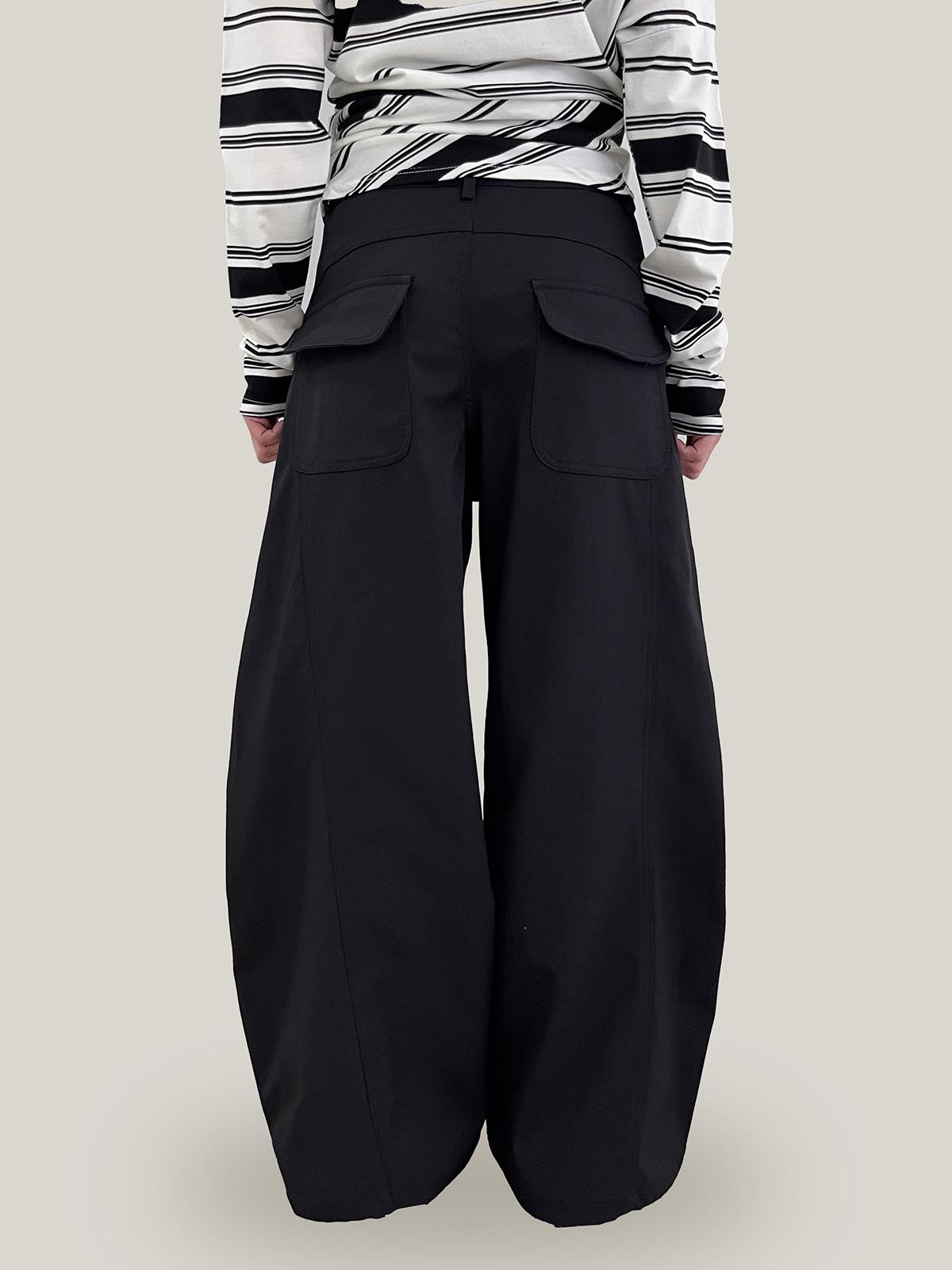 

Yuyi 2026 Spring Korean Style Wide-Leg Casual Slimming Pants for Women Small чёрный