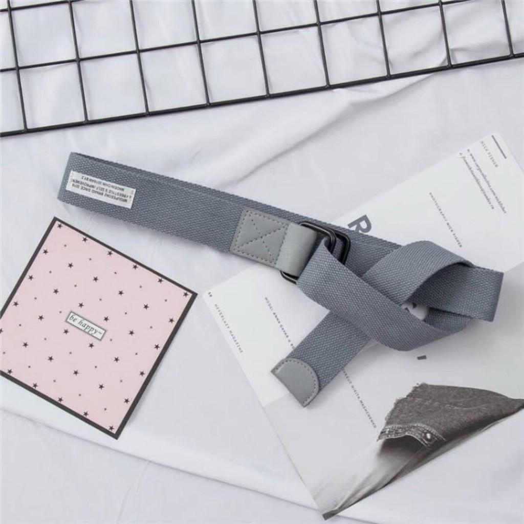 

Текст Цифры Буквы Холст Двойная Петля Пряжка Пояс Унисекс серый