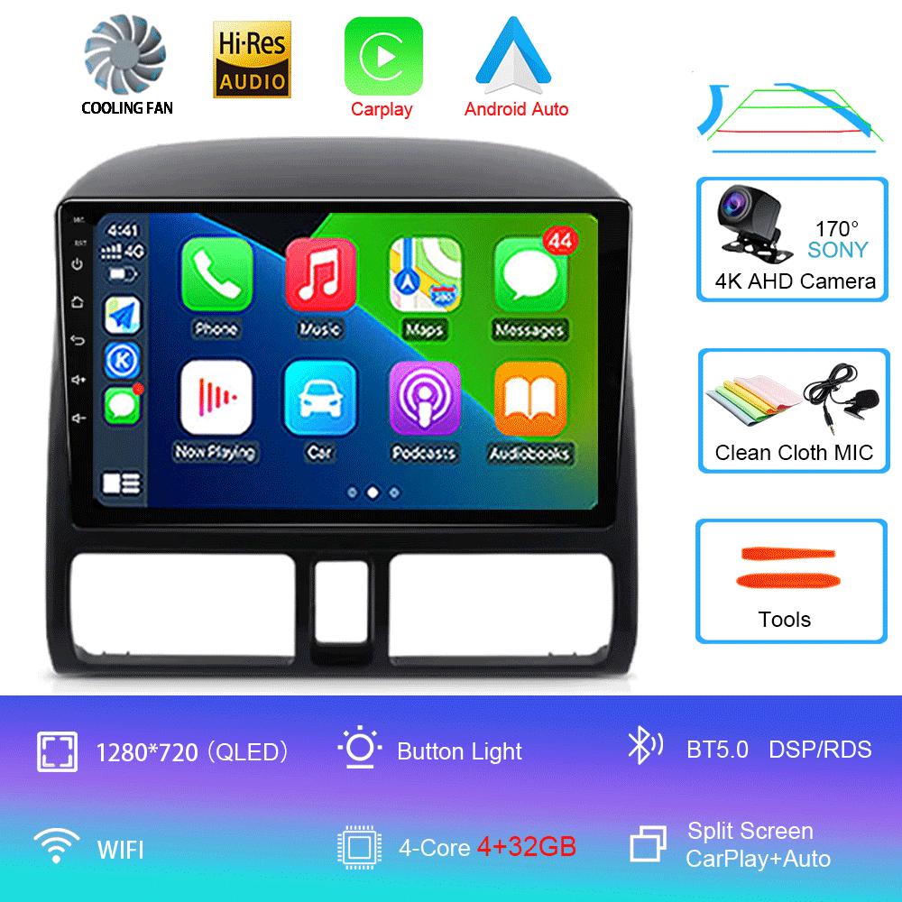 

Android 14 Автомагнитола Carplay для Honda CRV CR-V 2001 - 2006 Мультимедийный плеер GPS Навигация Головное устройство 2din Стерео WIFI+4G