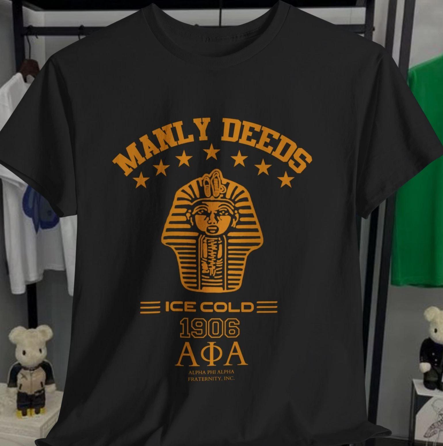 Футболка братства Alpha Phi Alpha, футболка с изображением сфинкса. L