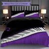 1PC Music, Guitar Theme Bedding Quilt Set Quilt Cover Pillowcase Home Decoration Birthday Gift (1 * Duvet Cover + 2 * Pillowcase, Without Core)
