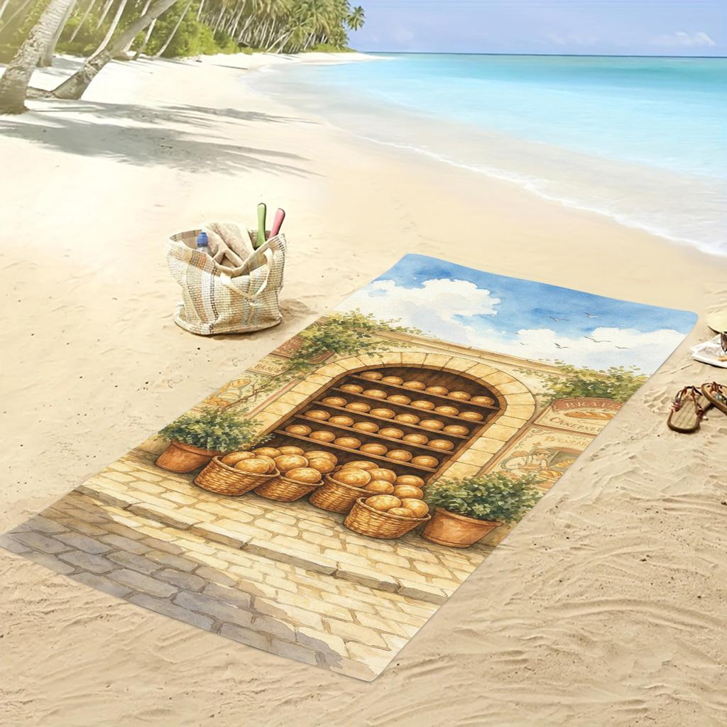 Polyester Beach Towel - Versatile Towel for Swimming, Fitness, Camping, Yoga, Travel & Outdoor Activities
