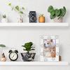 Pet Paw Prints Picture Frame, 4x6 Pet Photo Frame With Stand, Gifts for Dog Lover Dog Owner, Tabletop Picture Frames for Home Living Room Bedroom