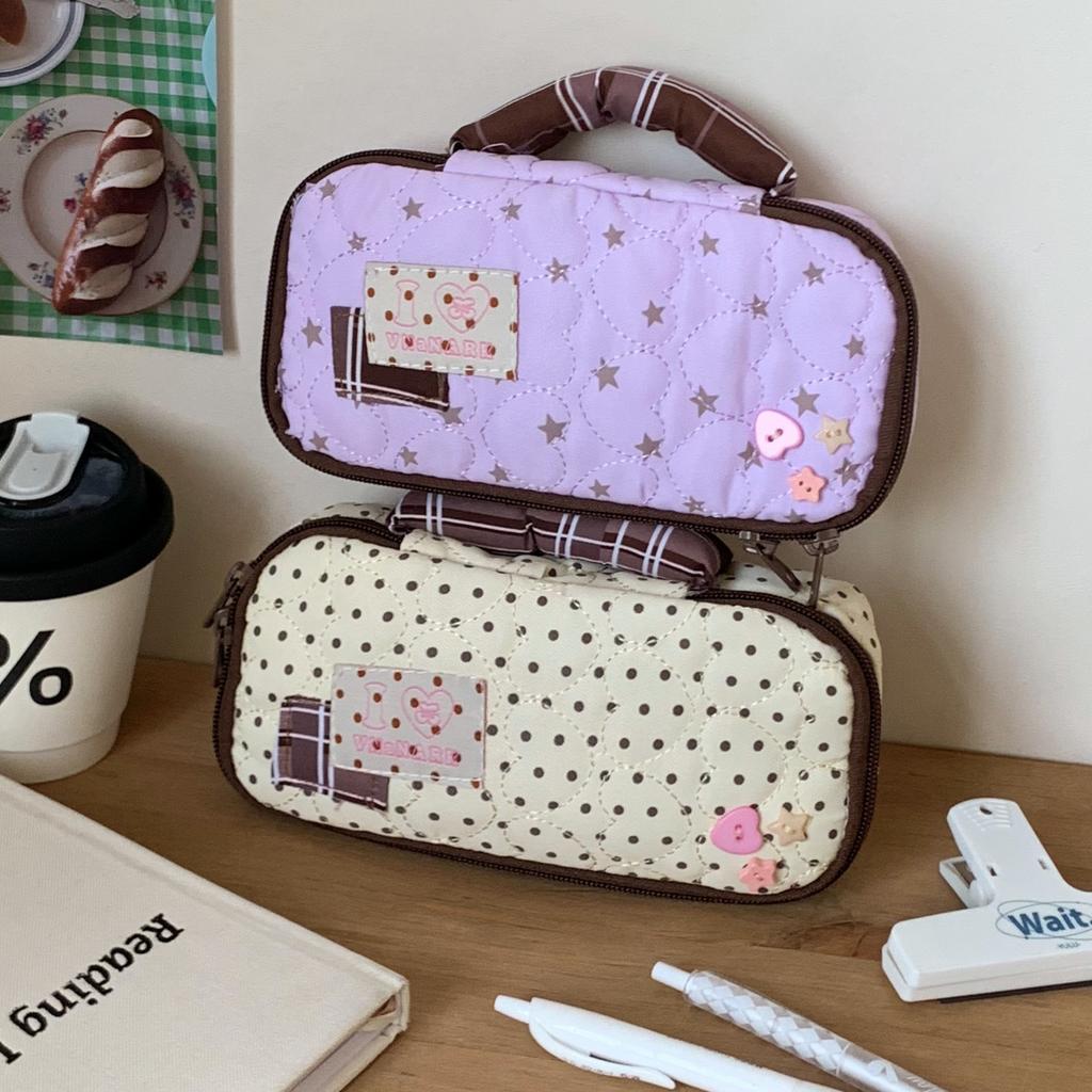 Love Carrying Pencil Case High Appearance Level Large Capacity Stationery Bag Middle and High School Students Girls Pencil Case