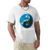 Flat Earth Yin And Yang Tshirt Relaxed Fit Casual Short Sleeve Top