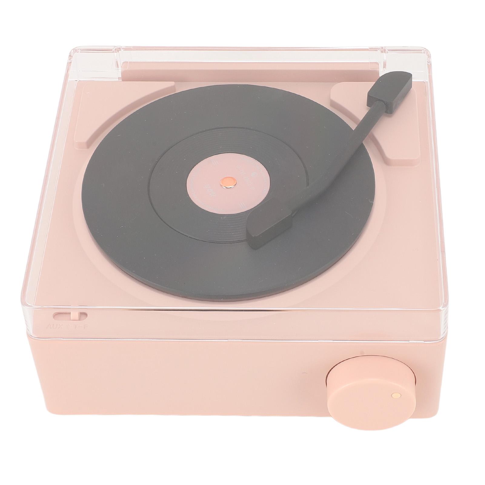 

Bluetooth-динамик Будильник Чистый стереозвук Многофункциональные ретро маленькие настольные электронные часы светло-розовый