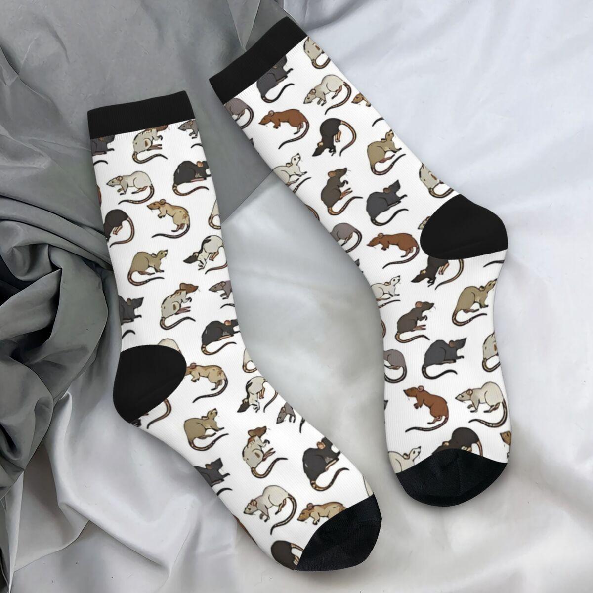 

Крысы Мыши Животные Чулки Женские Мужские Цветные Носки Дышащие Готические Носки Осенние Альпинистские Нескользящие Индивидуальные Носки Подарок One Size