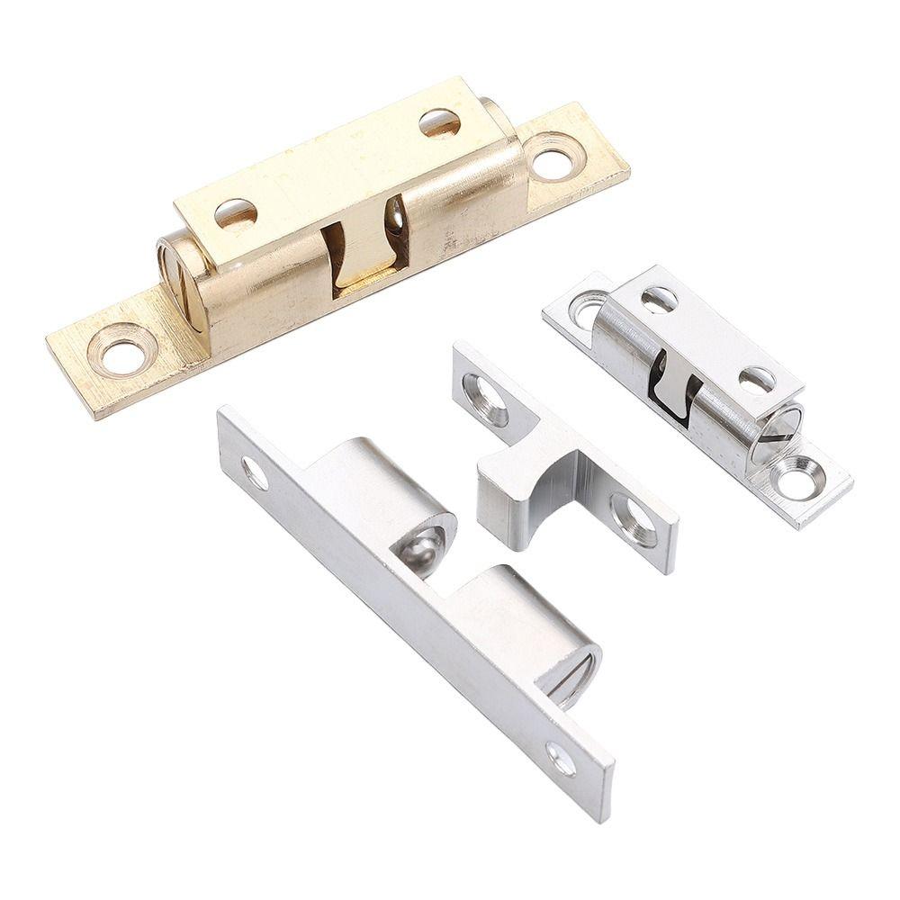 1 Stück Doppelfeder Stahlkugel Kugelrast Messing Kupfer 40/50/60/70mm Türpuffer Dämpfer Puffer Schrank Spannriegel