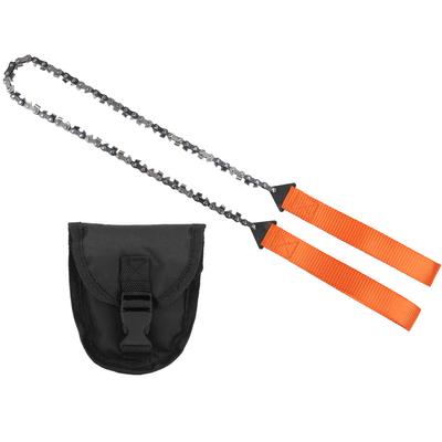 Outdoor Mini Portable Hand Chain Saw Survival 33t Logging Camping Pocket Saw Toolorange