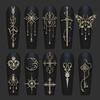 European Retro Baroque 3D Nail Art Silicone Mold - High Transparency for Autumn/Winter