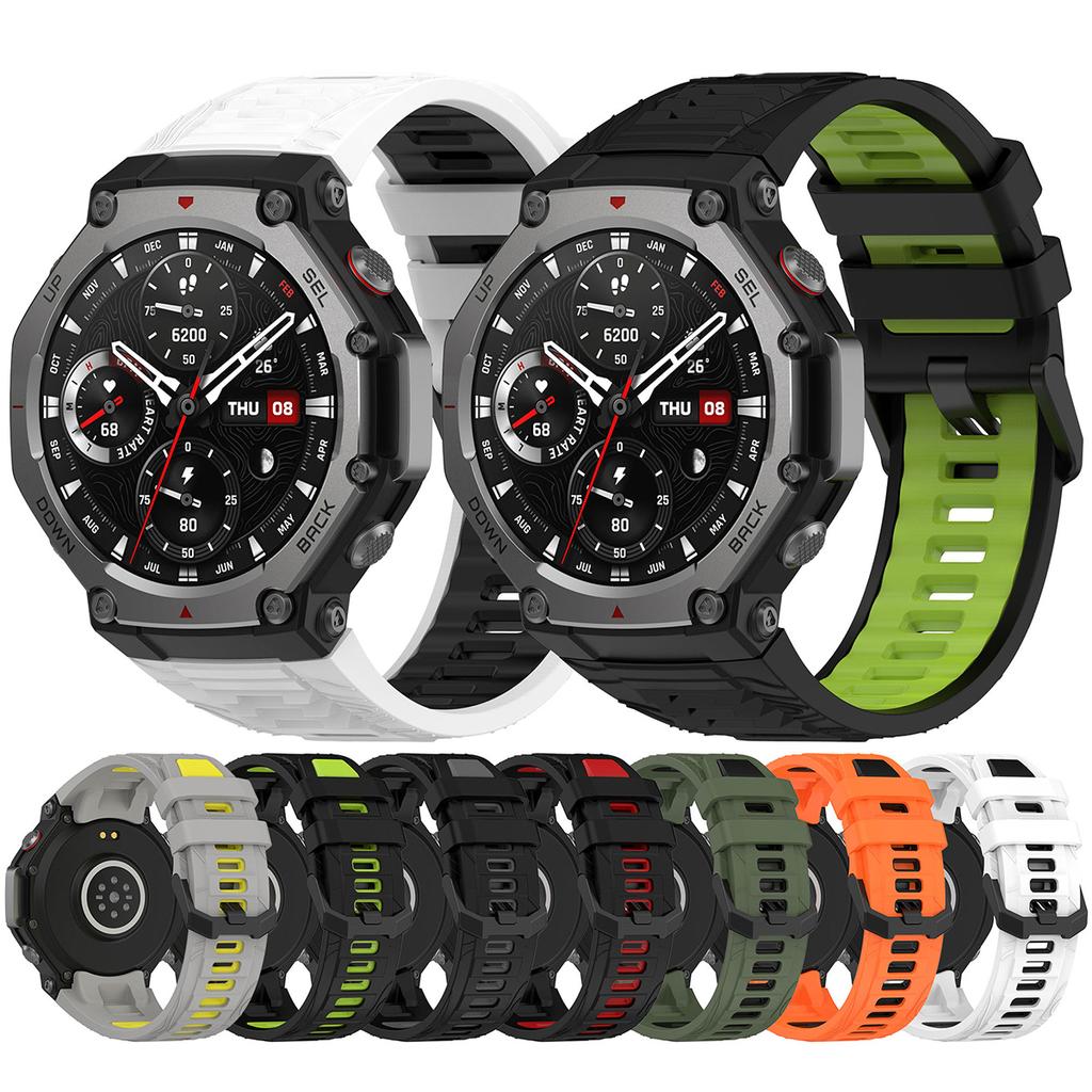 Silikonarmband für Amazfit T-REX 3 Smartwatch Sportarmband Originalersatz Huami T Rex3 Armband Gürtel Zubehör TRex 3