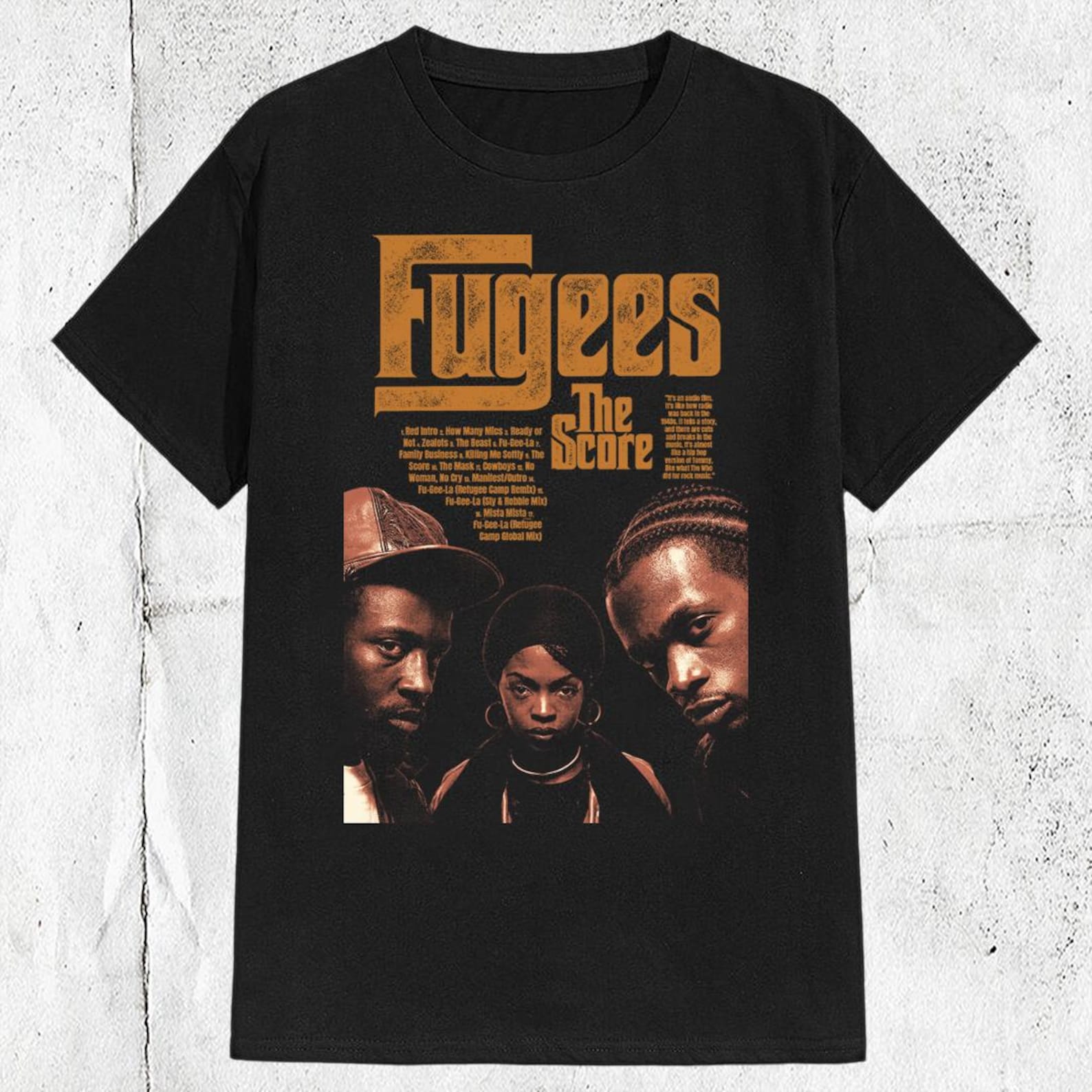 The Fugees Hip Hop Rap Lauryn Hill The Score Band Music T shirt M