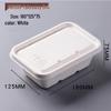 Disposable Sugarcane Pulp 4-Compartment Food Tray with Lid